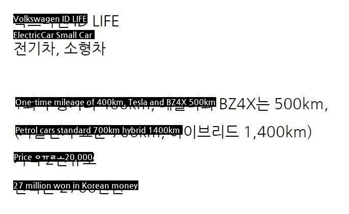 20 Million Won Electric Vehicle Made by Germany