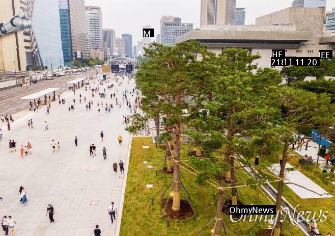 It's twice as wide as Gwanghwamun Square