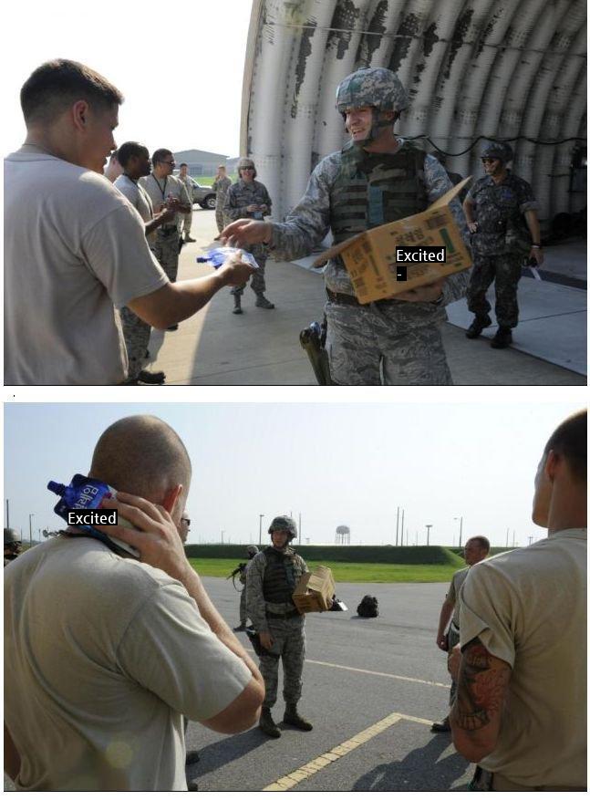 U.S. soldiers who have had a bit of humor