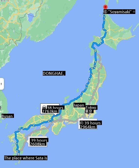 Japanese who wanted to end 3,000 kilometers by bicycle