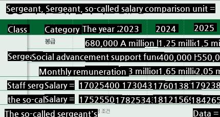 Captain Platoon, I'll pay you. You'll be paid more than a sergeant in 2025