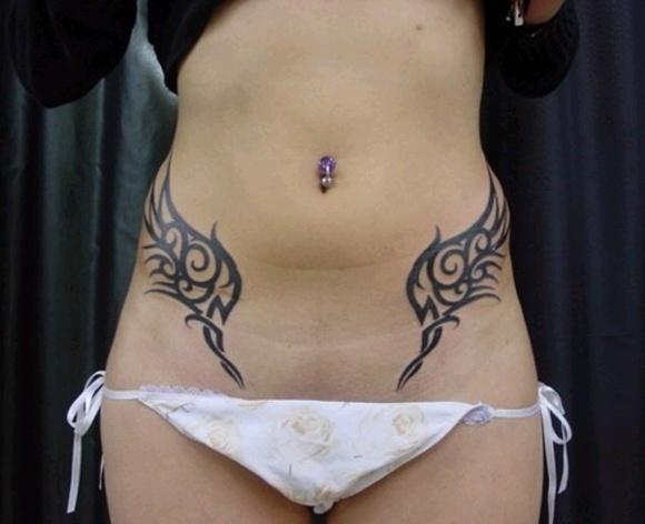 Differences between men and women about pelvic tattoos