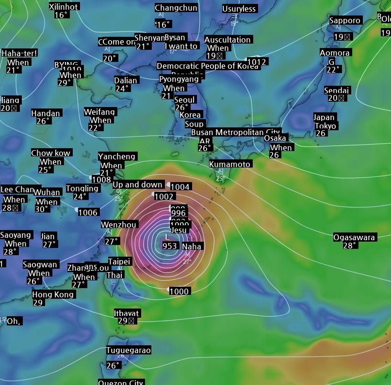 There seems to be another typhoon