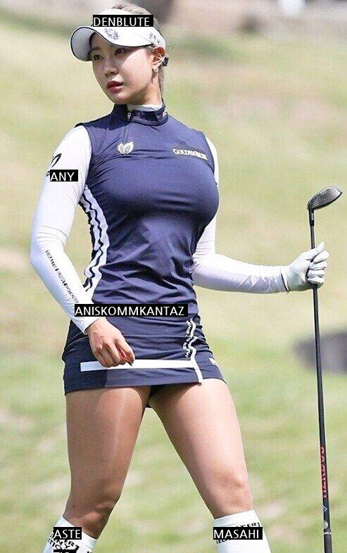 hhh women's golf 1 tier Yoo Hyun-joo gif