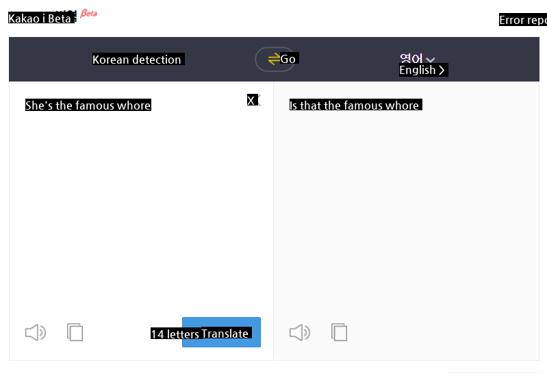 Here are the results of the translator performance test