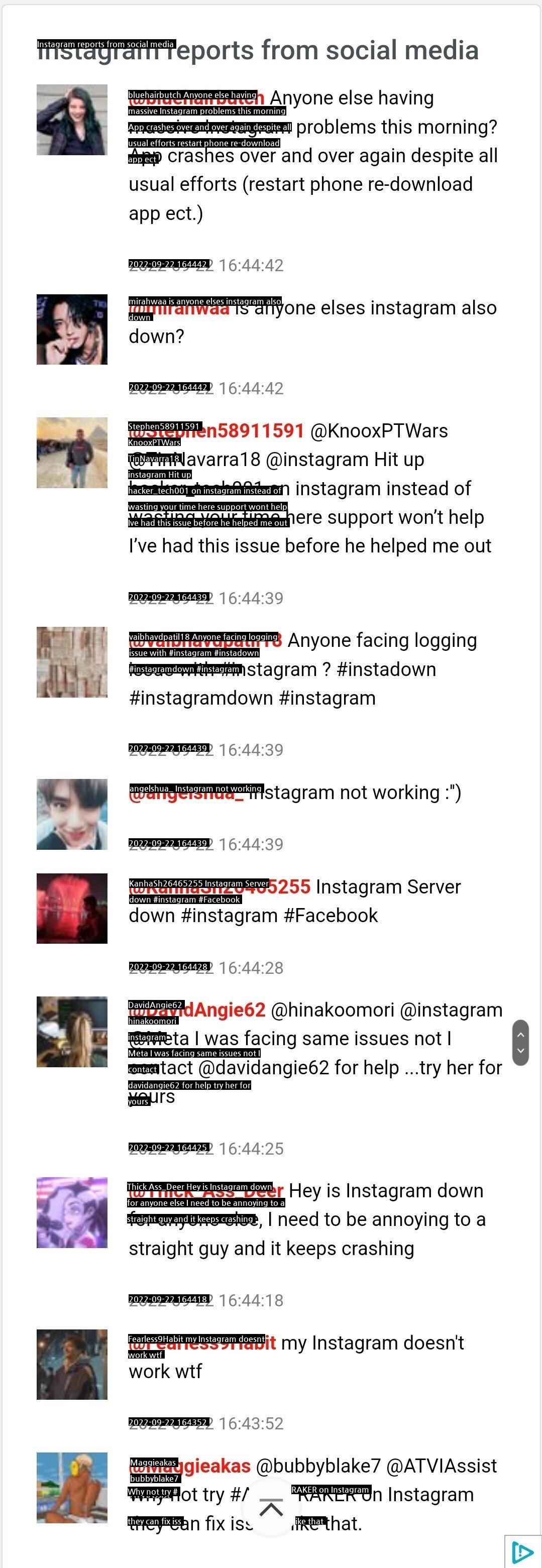 Breaking news Instagram is currently experiences