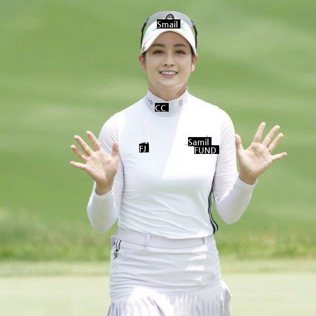 a 1996-born golfer who looks like Kim Taehee