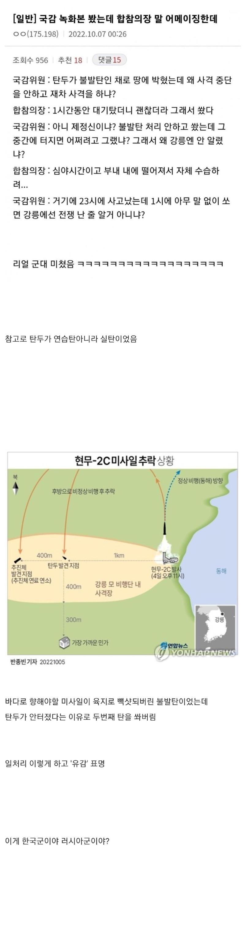 Gangneung Missile Incidents