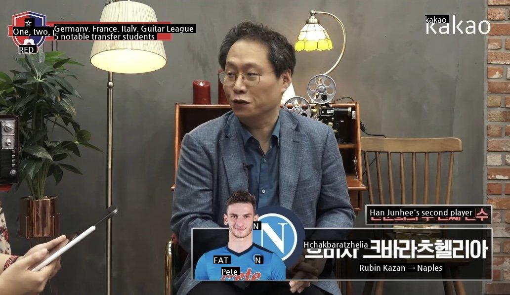 Han Jun-hee's reaction when he transferred to Kvaratzhelia Napoli