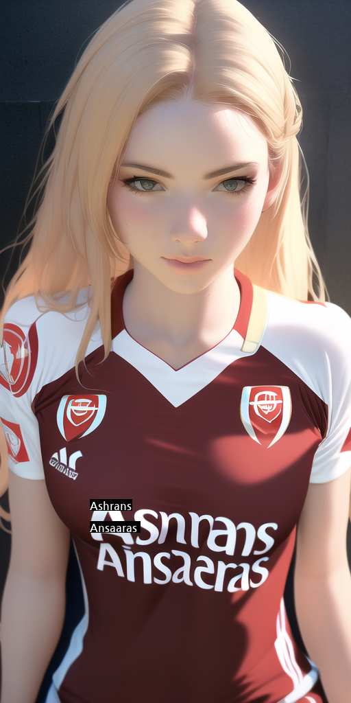 hhh soccer team female characterization drawn by pressure AI