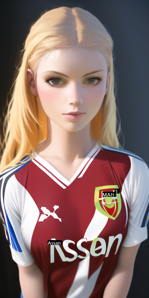 hhh soccer team female characterization drawn by pressure AI