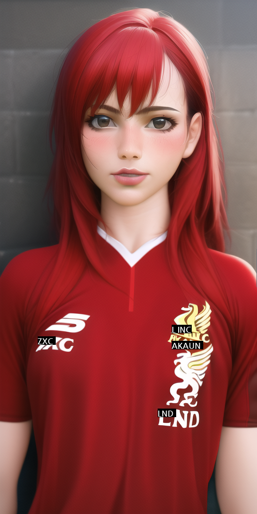 hhh soccer team female characterization drawn by pressure AI