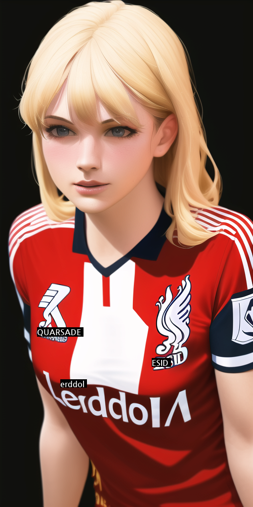 hhh soccer team female characterization drawn by pressure AI