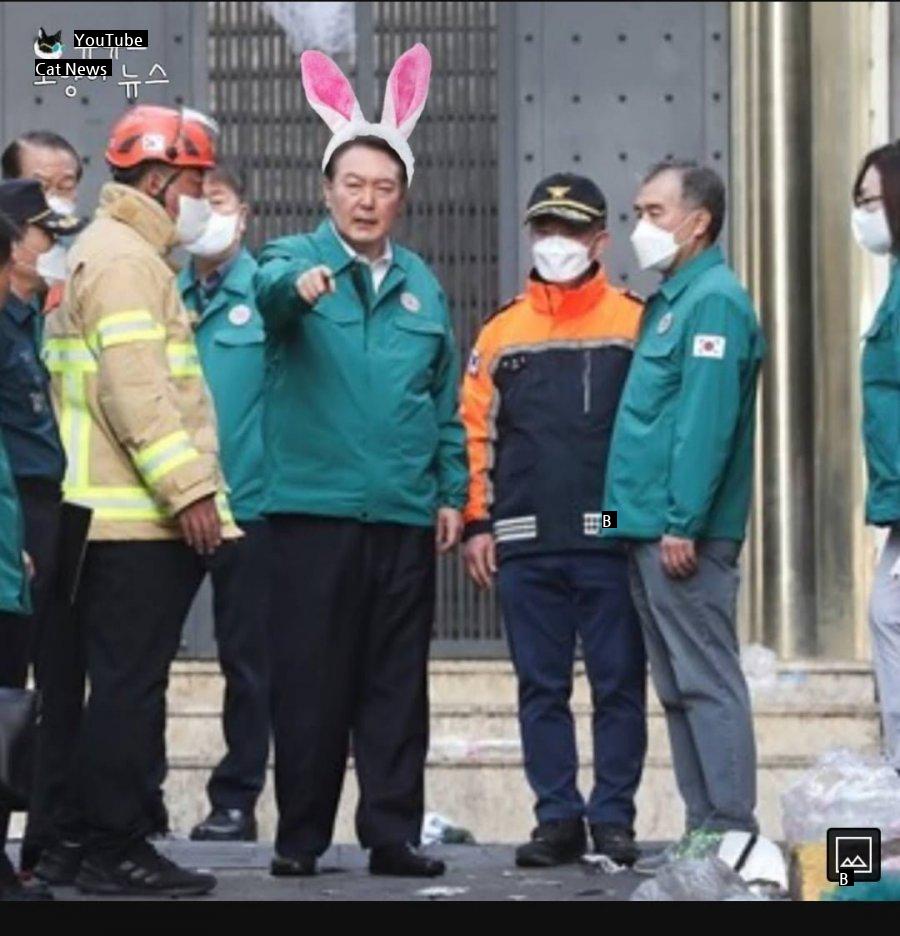 I found the rabbit headband from the Itaewon disaster