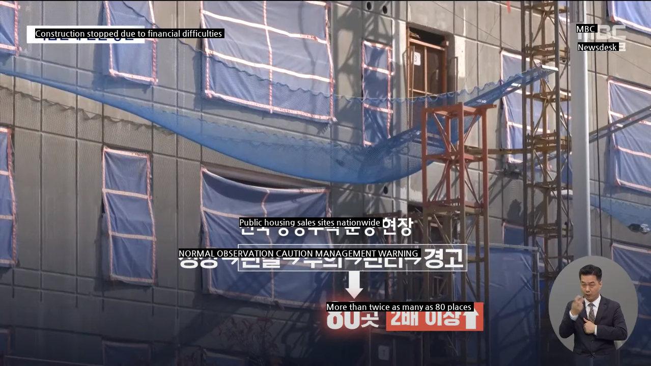 MBC construction companies are in crisis of bankruptcy, and securities firms are on the rise