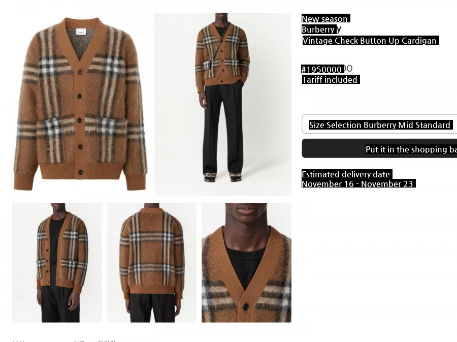 About our Excited Burberry knitwear