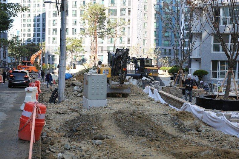 Pre-inspection site of an apartment building in Daegu