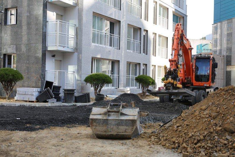 Pre-inspection site of an apartment building in Daegu