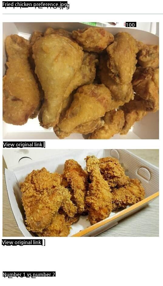 Fried chicken tastes that blend subtly