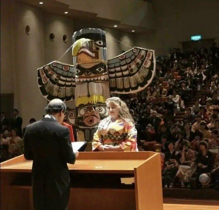 hhh graduation ceremony of Kyoto University, Japan, where you can dress freely