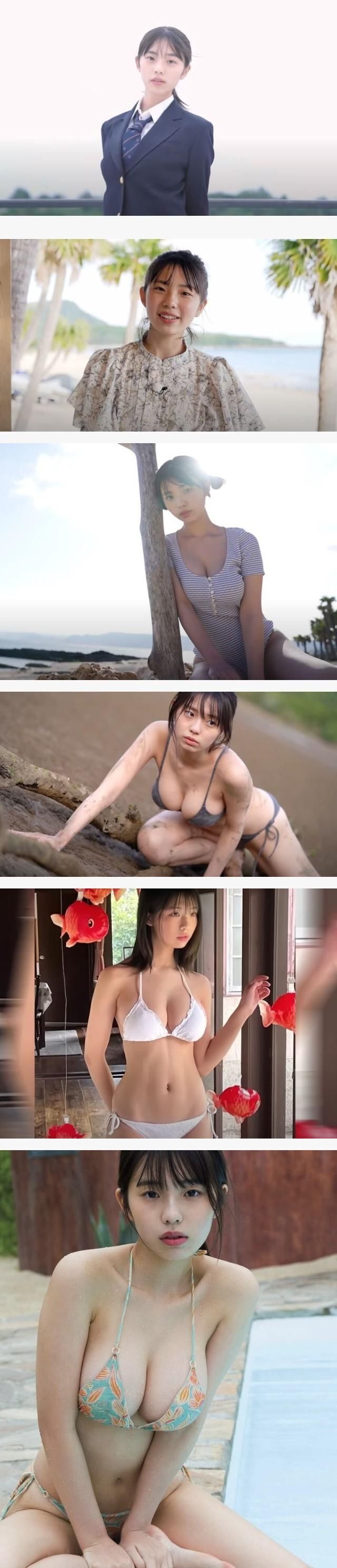 A Japanese high school girl born in 2004 and a gravure model with a twist