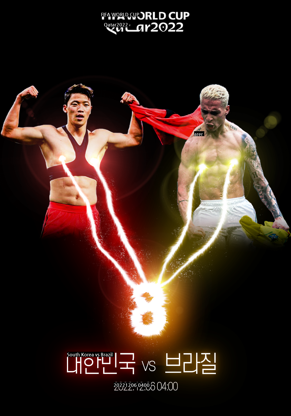 I made a poster for Korea vs Brazil