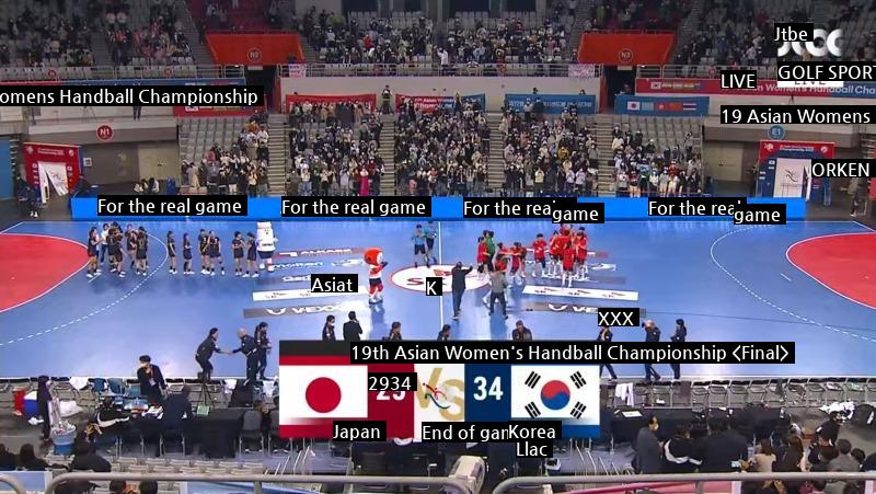 The Korean women's handball team won the Korea-Japan match!