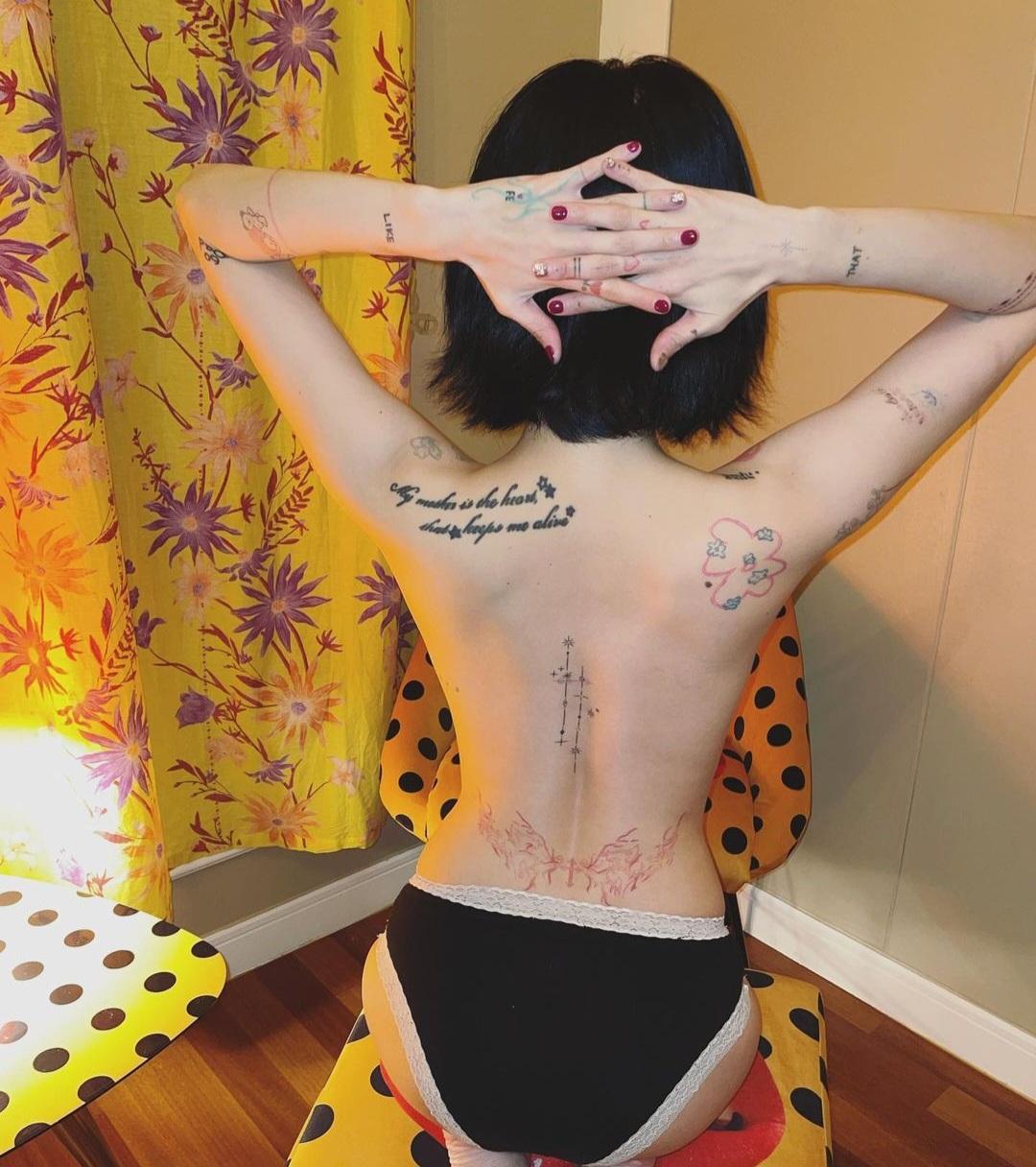 Hyuna's tattoo