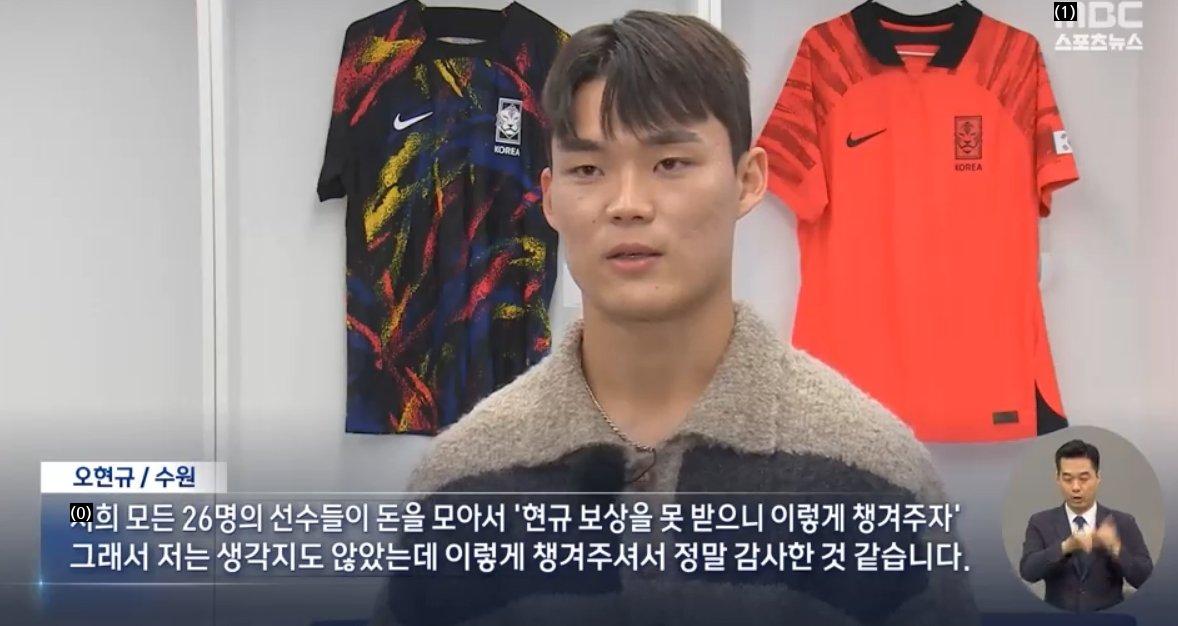 Players who paid a reward for Oh Hyunkyu, a reserve player