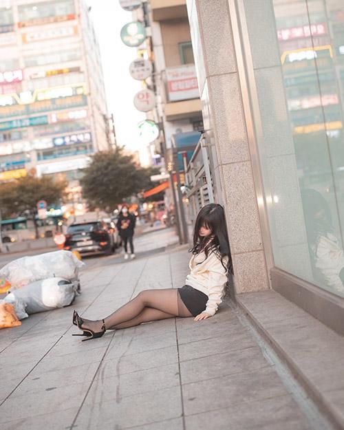 Drunk woman on the street lol Found it jpg stockings