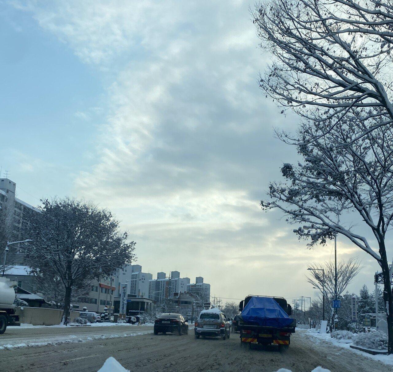 Road conditions in Jeonju after the controversy over icy roads