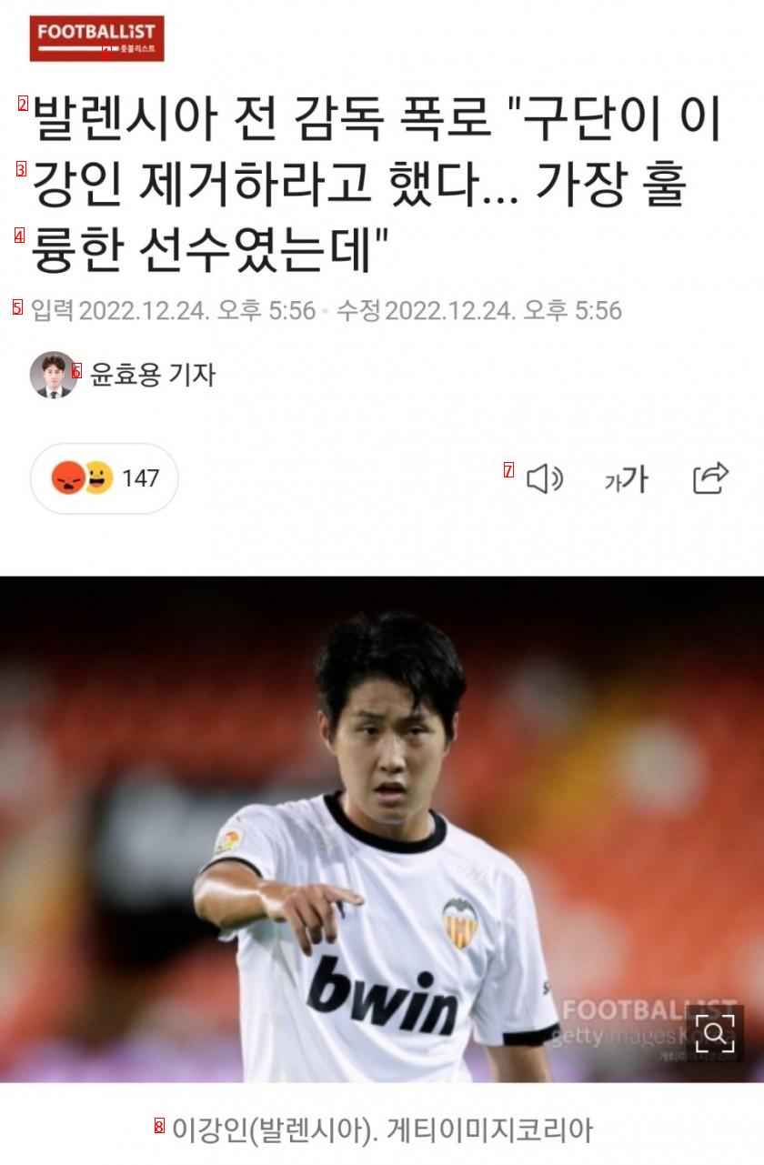 Valencia's former coach revealed the club told him to get rid of Lee Kang-in