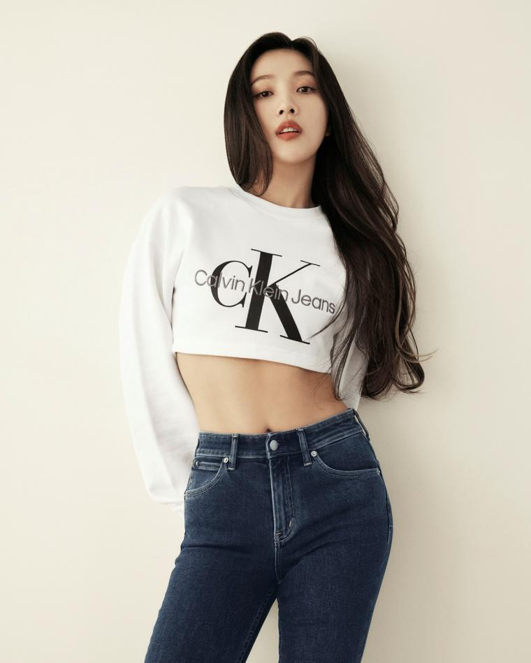 Red Velvet's Joey Calvin Klein Jeans Photo Shoot Hips