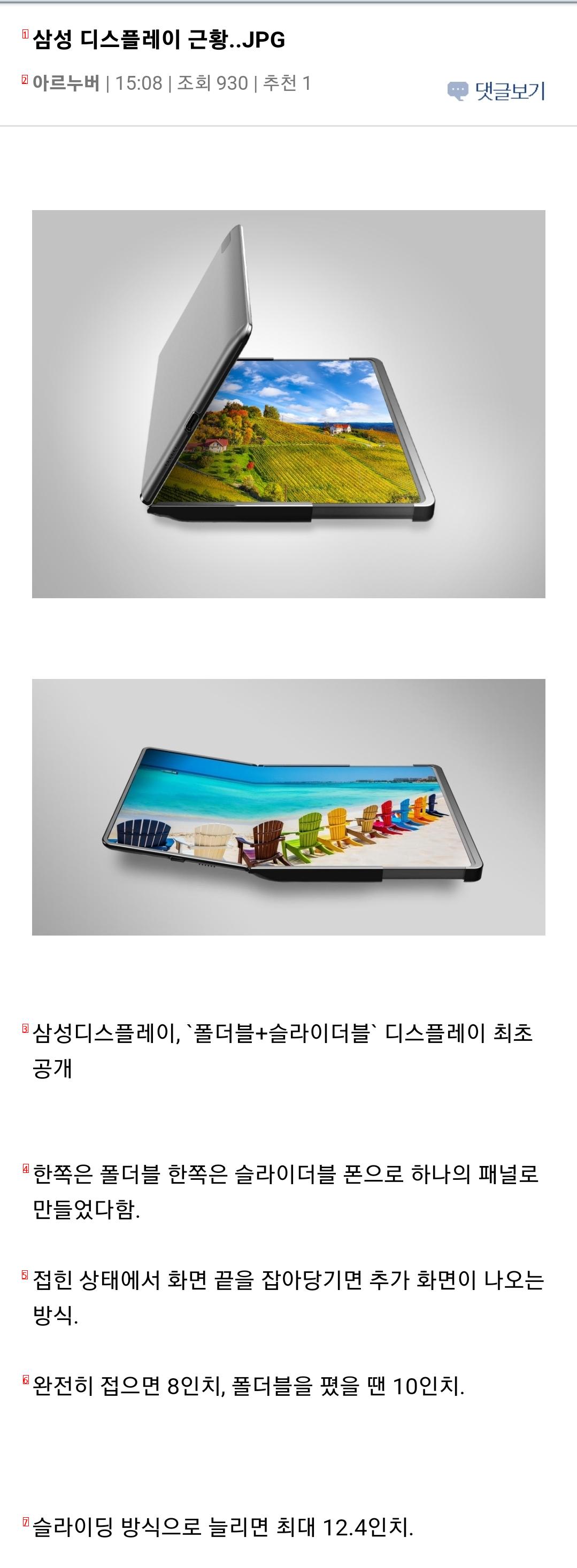 Samsung Display Updates