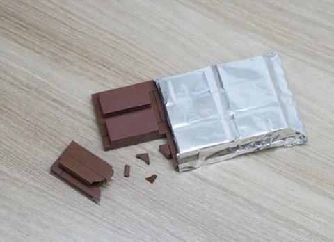 It looks like Lego, but it's chocolate.