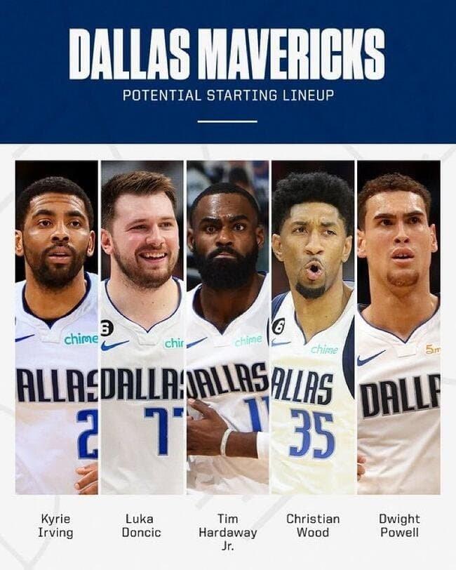 NBA New Dallas Mavericks Lineupjpg