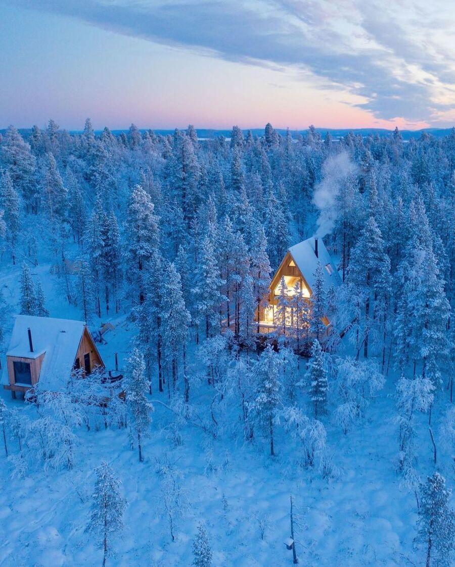 Finnish rural winter scenery jpg