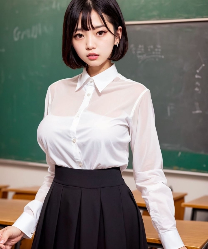 AI, please draw the eyes of the teacher who teaches students.