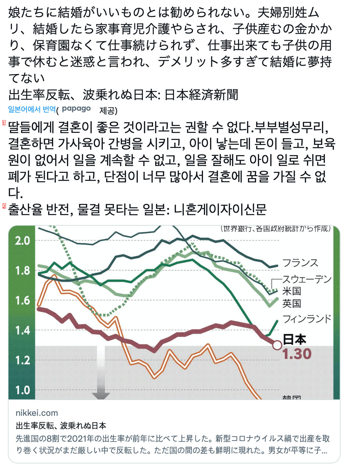 Japan's gloomy recent situation where the fertility rate cannot be reversed.jpg