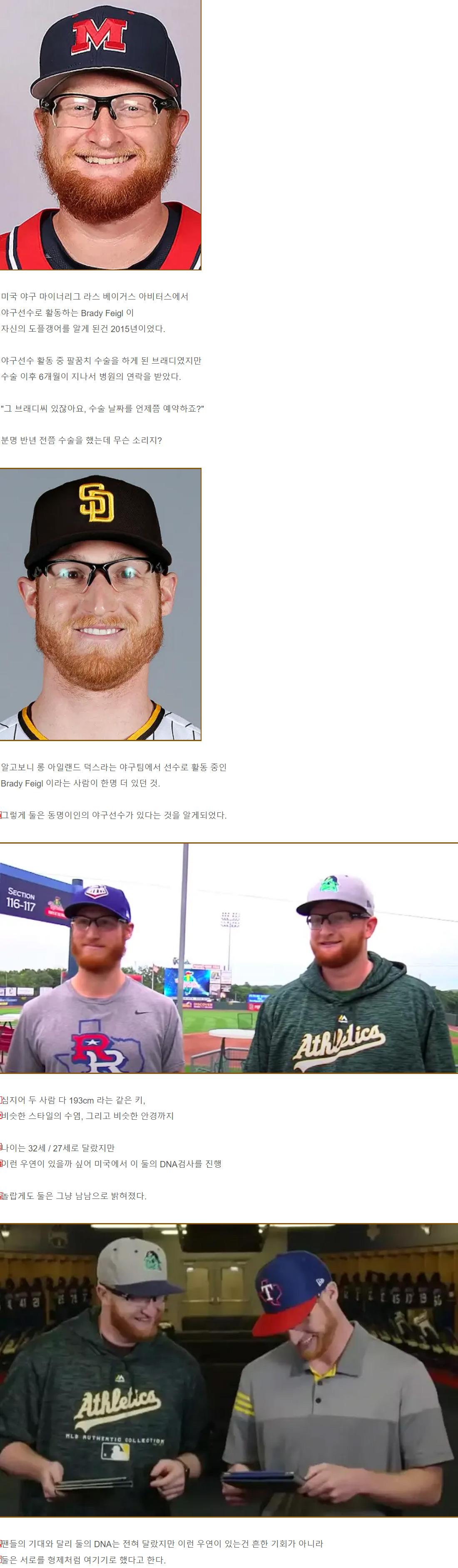American baseball player so similar that he even tested his DNA.