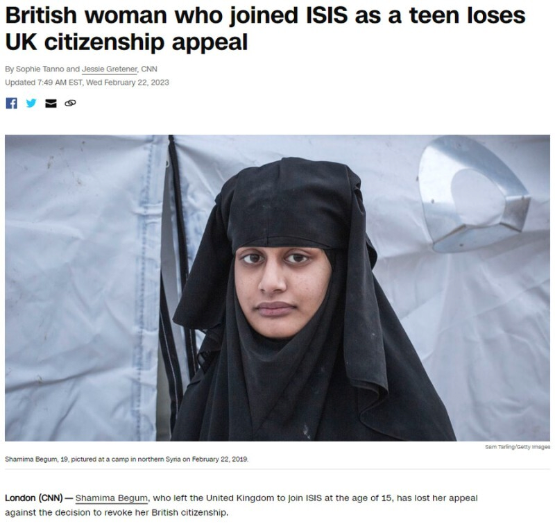 What happened to the British woman who followed ISIS?