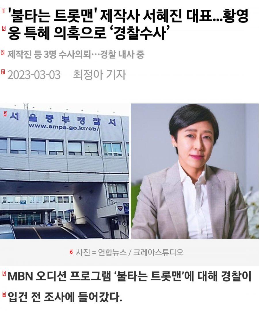 Seo Hye-jin's identity under investigation for the Hwang Young-woong incident.