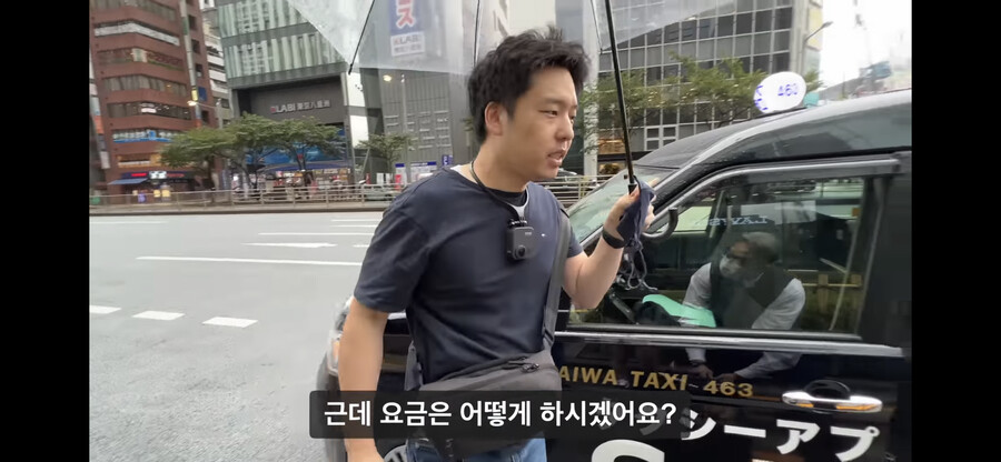 YouTuber who took a taxi from Tokyo to Osaka.