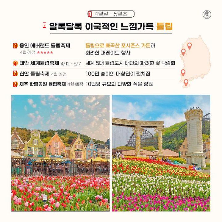 National Spring Flower Festival attractions are organized.