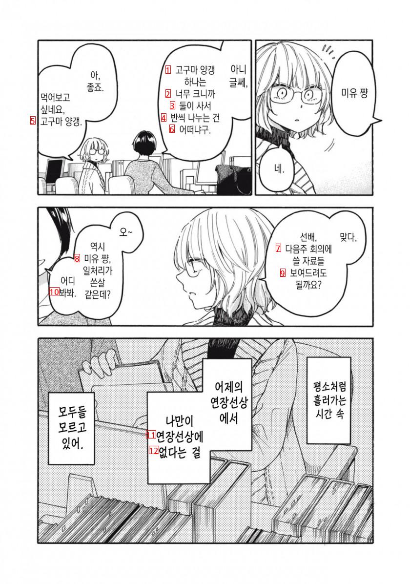 The first night of the daily comic book, Manhwa the next day.