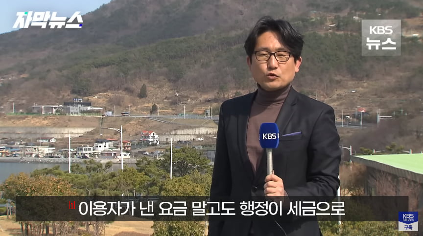 Recent state of the private road in South Gyeongsang Province