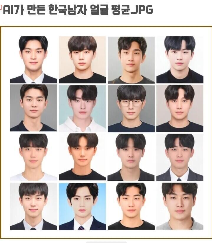 average Korean appearance jpg made by AI