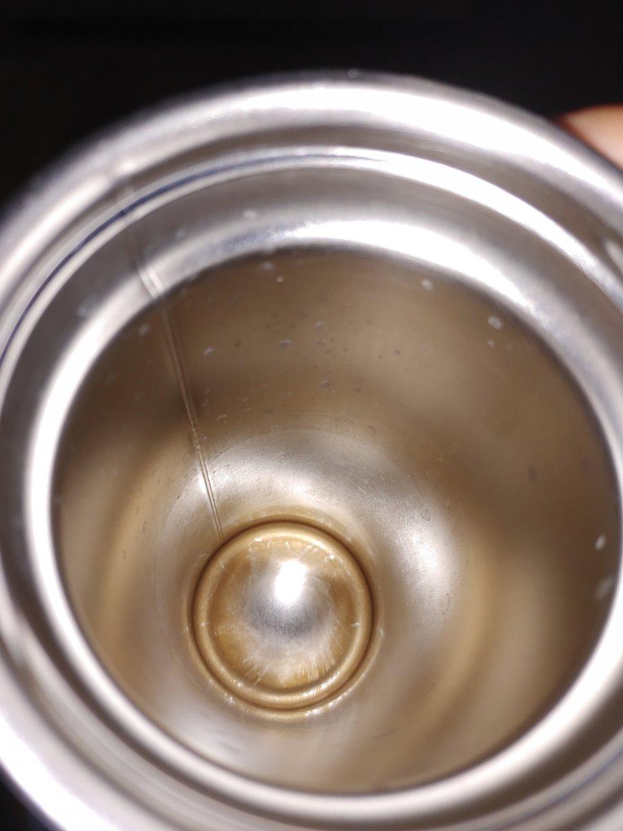 The coffee mark in the tumbler