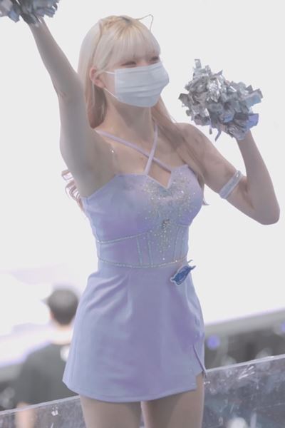 (SOUND)Light purple sleeveless dress Cheerleader Ahn Hye-ji