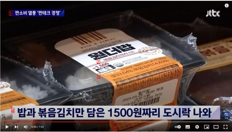 a 1500 won lunch box